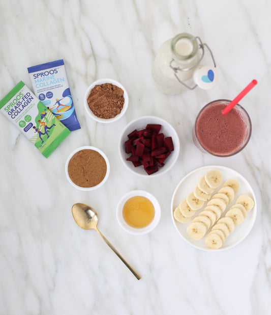 Sproos Red Velvet Chocolate Collagen smoothie