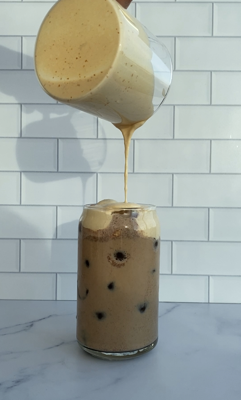 Sproos Iced Pumpkin Cream Chai Tea Latte (Starbucks Dupe!)